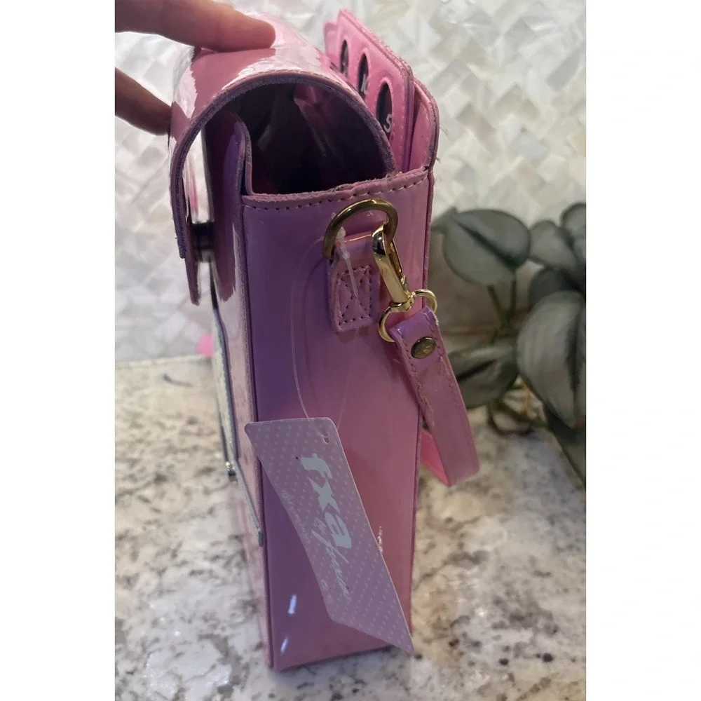 Women‎ Rotary Telephone Shaped Handbag Purse Retro Look Pink Phone Shoulder Bags
